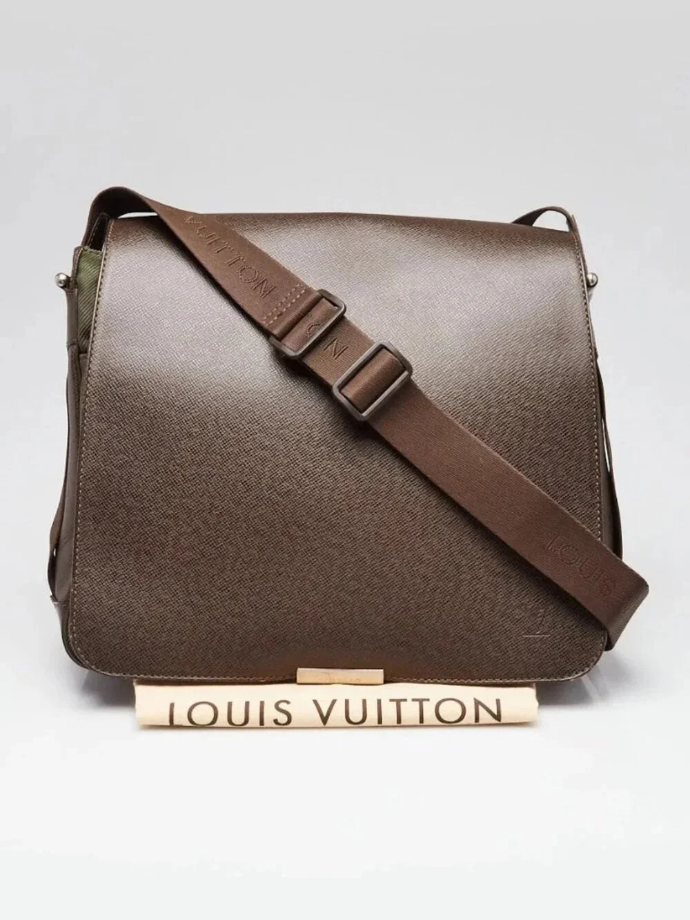 Louis Vuitton Brown Taiga Leather Viktor Messenger Bag